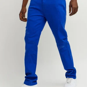 Outlet Adamson Ripped Detail Slim Jeans - Blue Denim Jeans | Denim