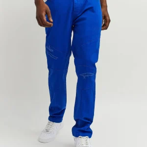 Outlet Adamson Ripped Detail Slim Jeans - Blue Denim Jeans | Denim
