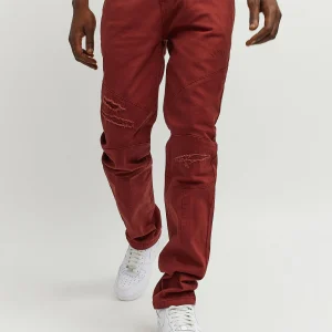 Sale Adamson Ripped Detail Slim Jeans - Brown Denim Jeans | Denim