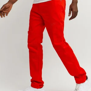 Best Sale Adamson Ripped Detail Slim Jeans - Red Denim Jeans | Denim