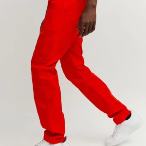 Best Sale Adamson Ripped Detail Slim Jeans - Red Denim Jeans | Denim