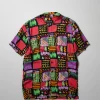 Flash Sale Adjust Allover Print Short Sleeve Shirt Button Downs