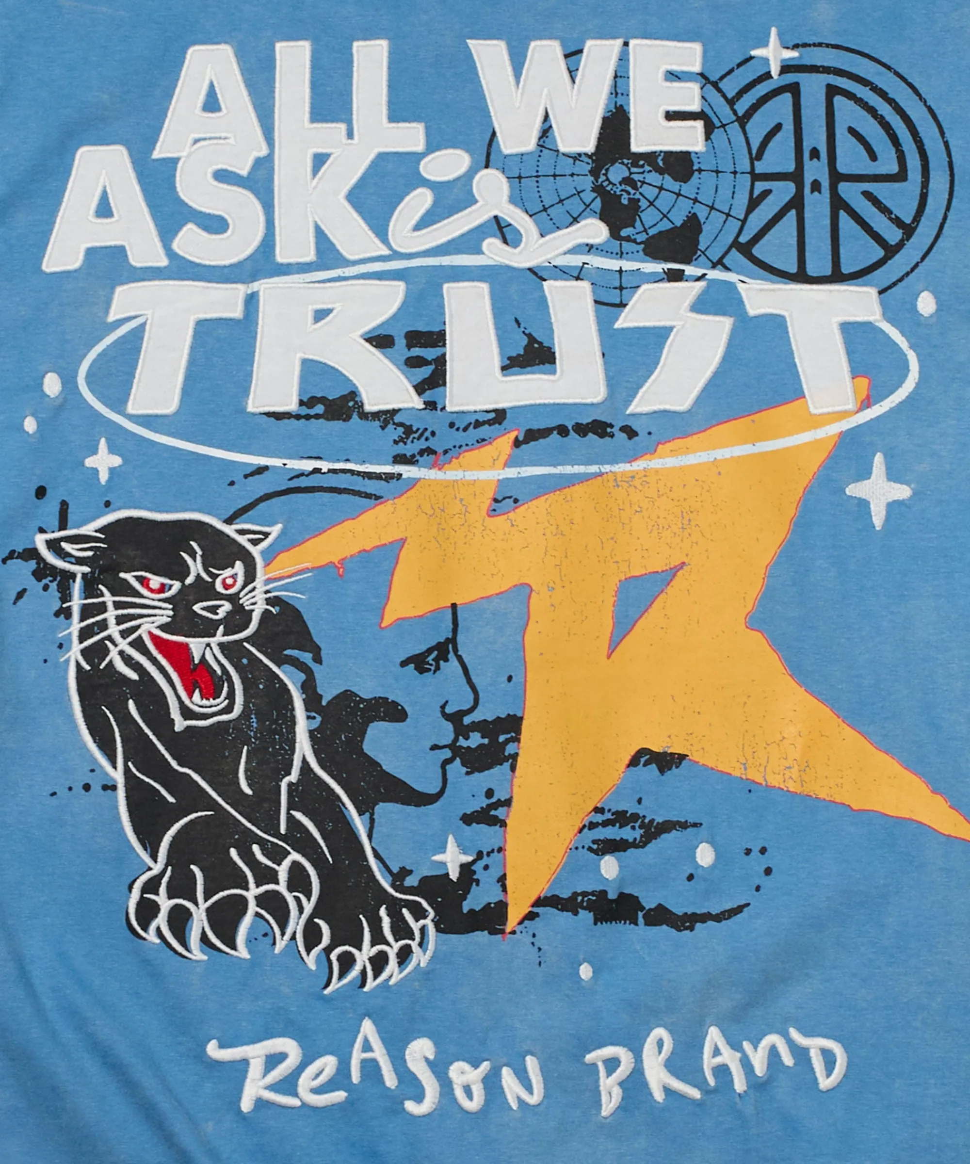 all_we_ask_is_trust_embroidered_washed_short_sleeve_tee__blue_1.webp Discount All We Ask Is Trust Embroidered Washed Short Sleeve Tee - Blue Graphic Tees