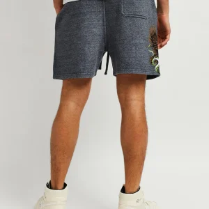 Cheap All We Trust Burnout Wash Shorts - Charcoal Shorts | Shop All Bottoms
