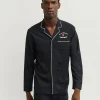 Store All We Trust Long Sleeve Woven Shirt - Black Button Downs