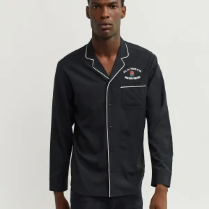 Store All We Trust Long Sleeve Woven Shirt - Black Button Downs