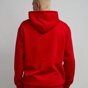 Cheap Anti Social Cherub Graphic Print Hoodie - Red Hoodies | Hoodies