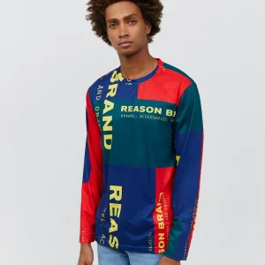 Cheap Arseno Multi Color Long Sleeve Logo Tee Graphic Tees