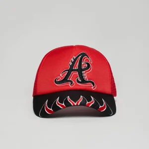 Best Sale Atlanta Embroidery Trucker Hat - Red Hats