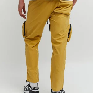 Discount Bader Cotton Twill Color Block Utility Joggers - Tan Shop All Bottoms | Cargo & Utility Pants