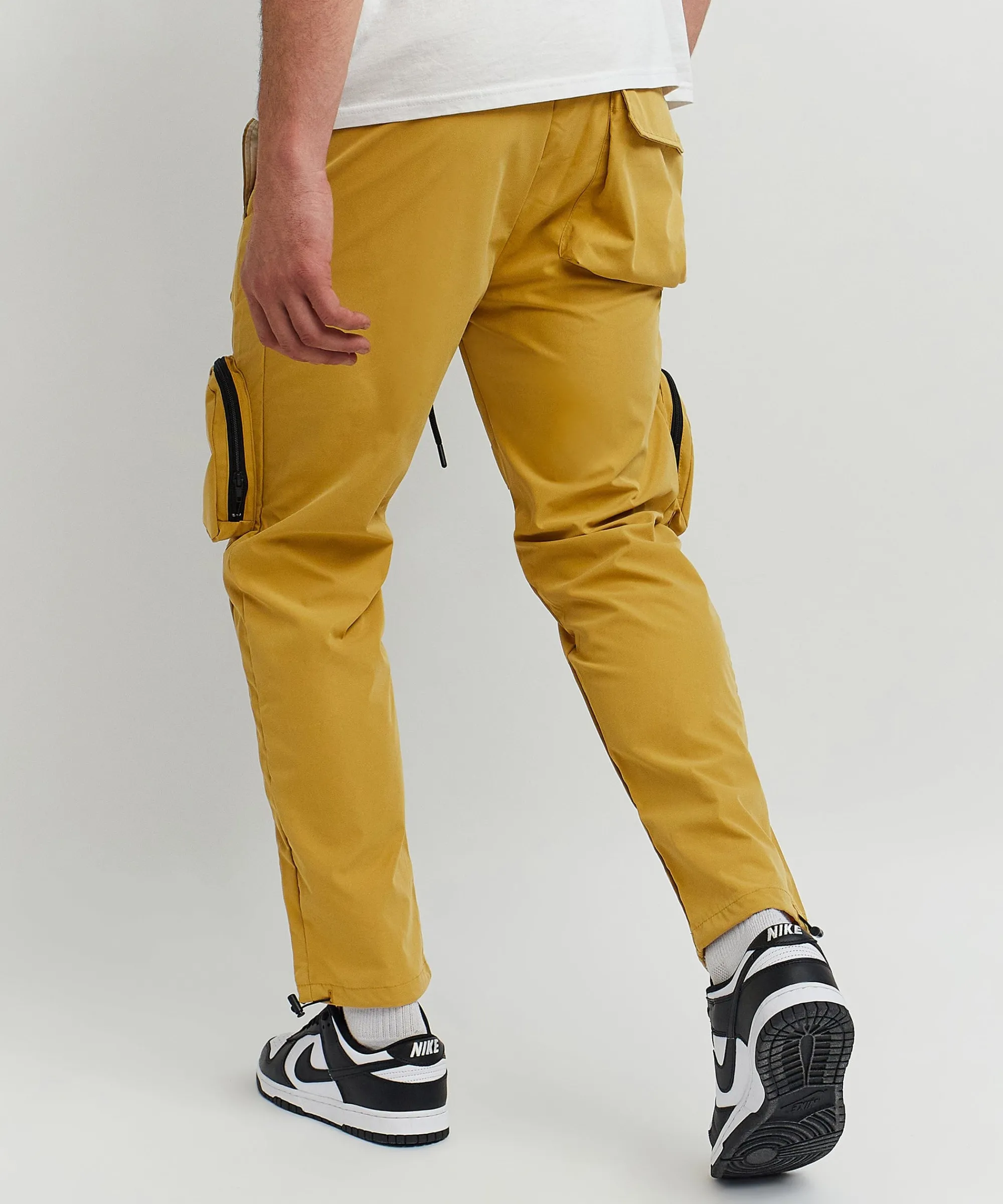 bader_cotton_twill_color_block_utility_joggers__tan_6.webp Discount Bader Cotton Twill Color Block Utility Joggers - Tan Shop All Bottoms | Cargo & Utility Pants
