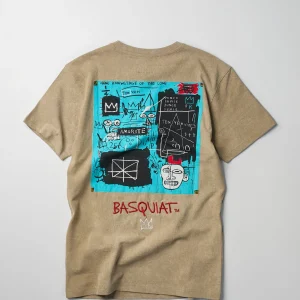 New Basquiat Equals Pi Short Sleeve Tee - Khaki Graphic Tees