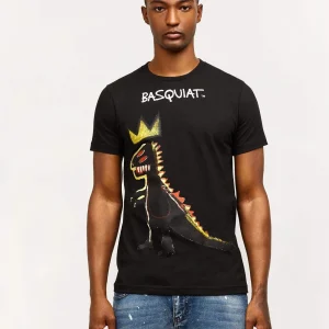 Online Basquiat™ Pez Dino Print Tee - Black Graphic Tees