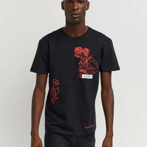 Best Blessed Back Print Short Sleeve Tee - Black Graphic Tees