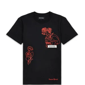 Best Blessed Back Print Short Sleeve Tee - Black Graphic Tees