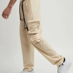 Store Bridges Utility Stretch Tech Nylon Cargo Pants - Cream Shop All Bottoms | Cargo & Utility Pants