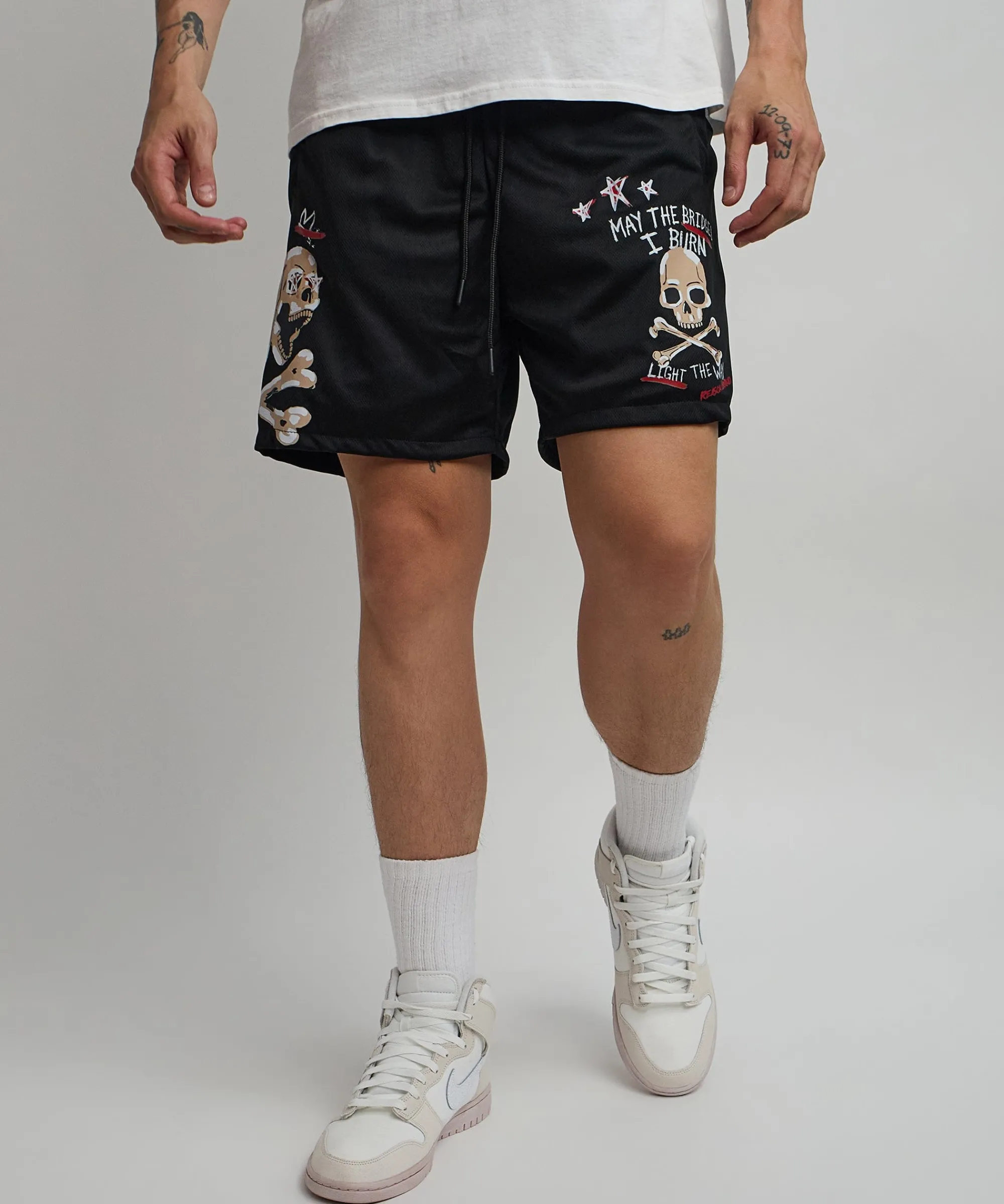 burn_mesh_shorts__black_0.webp Clearance Burn Mesh Shorts - Black Shop All Bottoms | Shorts