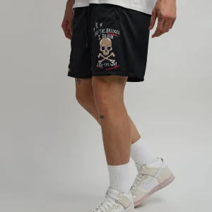 Clearance Burn Mesh Shorts - Black Shop All Bottoms | Shorts