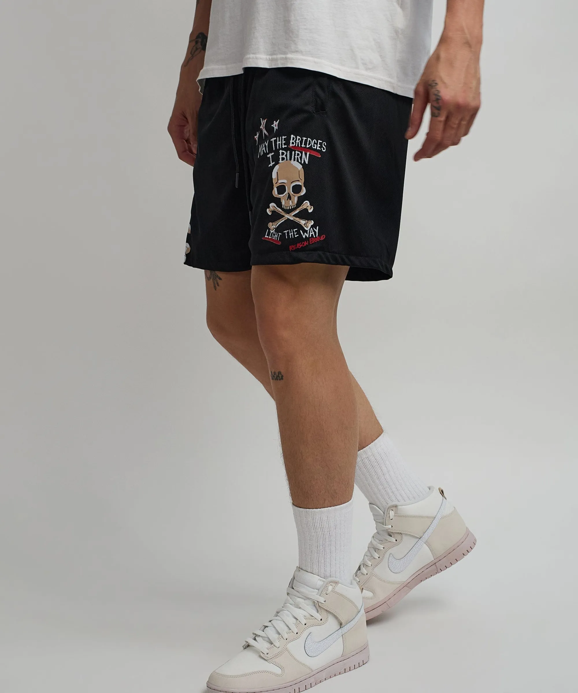 burn_mesh_shorts__black_2.webp Clearance Burn Mesh Shorts - Black Shop All Bottoms | Shorts