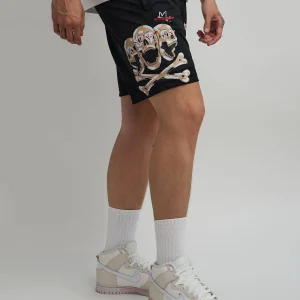 Clearance Burn Mesh Shorts - Black Shop All Bottoms | Shorts