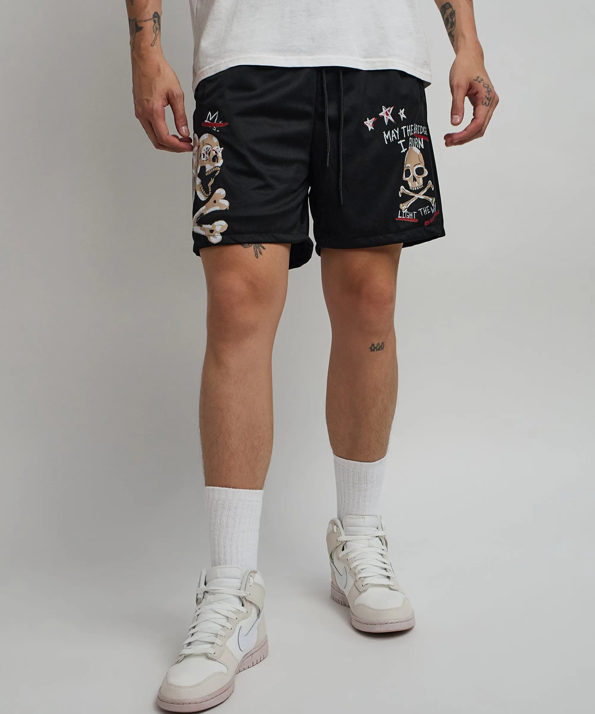 burn_mesh_shorts__black_4.webp Clearance Burn Mesh Shorts - Black Shop All Bottoms | Shorts