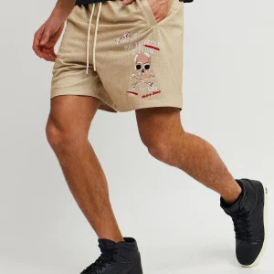 Cheap Burn Mesh Shorts - Khaki Shop All Bottoms | Shorts