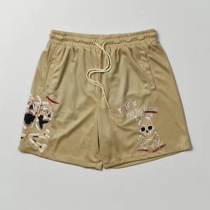 Cheap Burn Mesh Shorts - Khaki Shop All Bottoms | Shorts