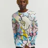 Sale Cartoon Print Long Sleeve Tee Graphic Tees