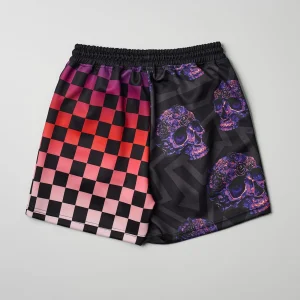 Store Checkers And Skulls Split Shorts Shop All Bottoms | Shorts