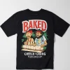 Online Cheech & Chong Baked Short Sleeve Tee - Black Graphic Tees