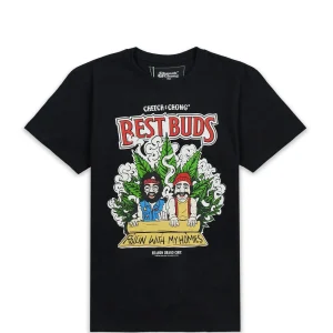 Discount Cheech & Chong Best Buds Short Sleeve Tee - Black Graphic Tees