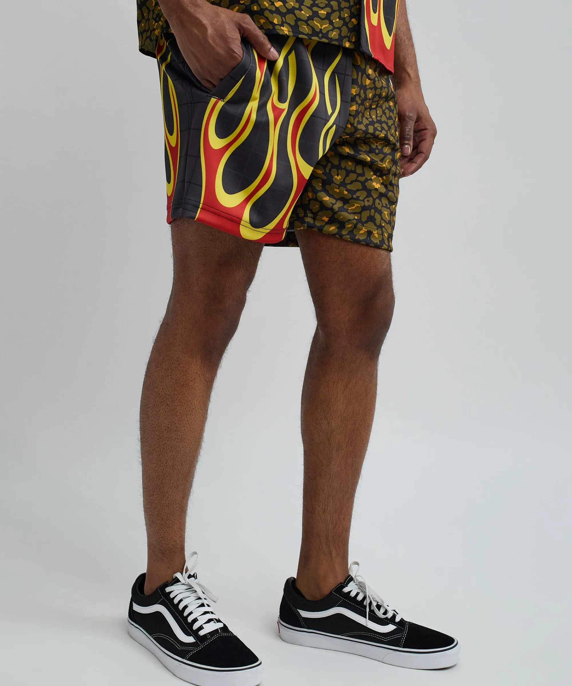 cheetah_and_flames_split_shorts_3.webp Shop Cheetah And Flames Split Shorts Shop All Bottoms | Shorts