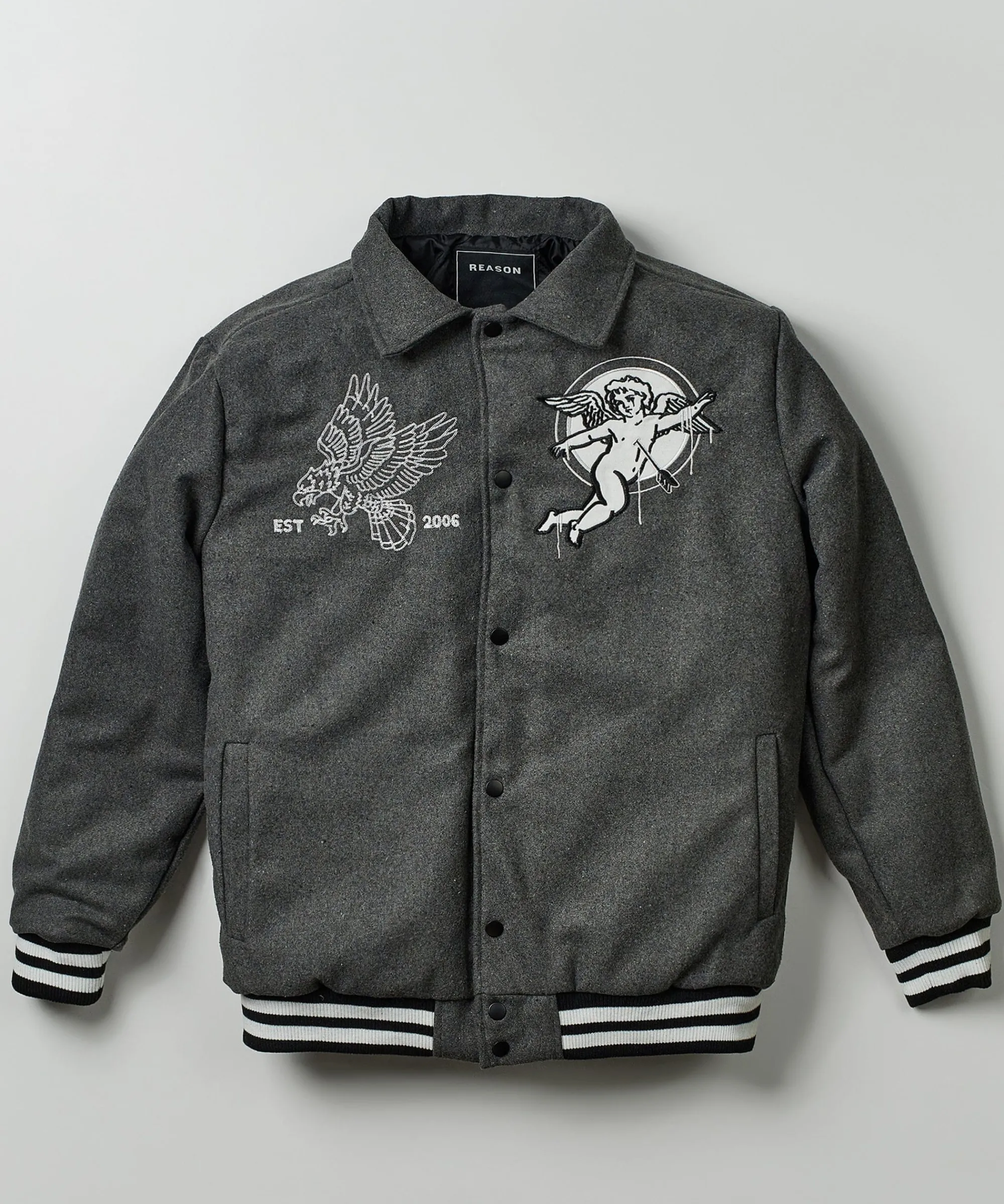 cherub_varsity_jacket__grey_0.webp Outlet Cherub Varsity Jacket - Grey Varsity Jackets