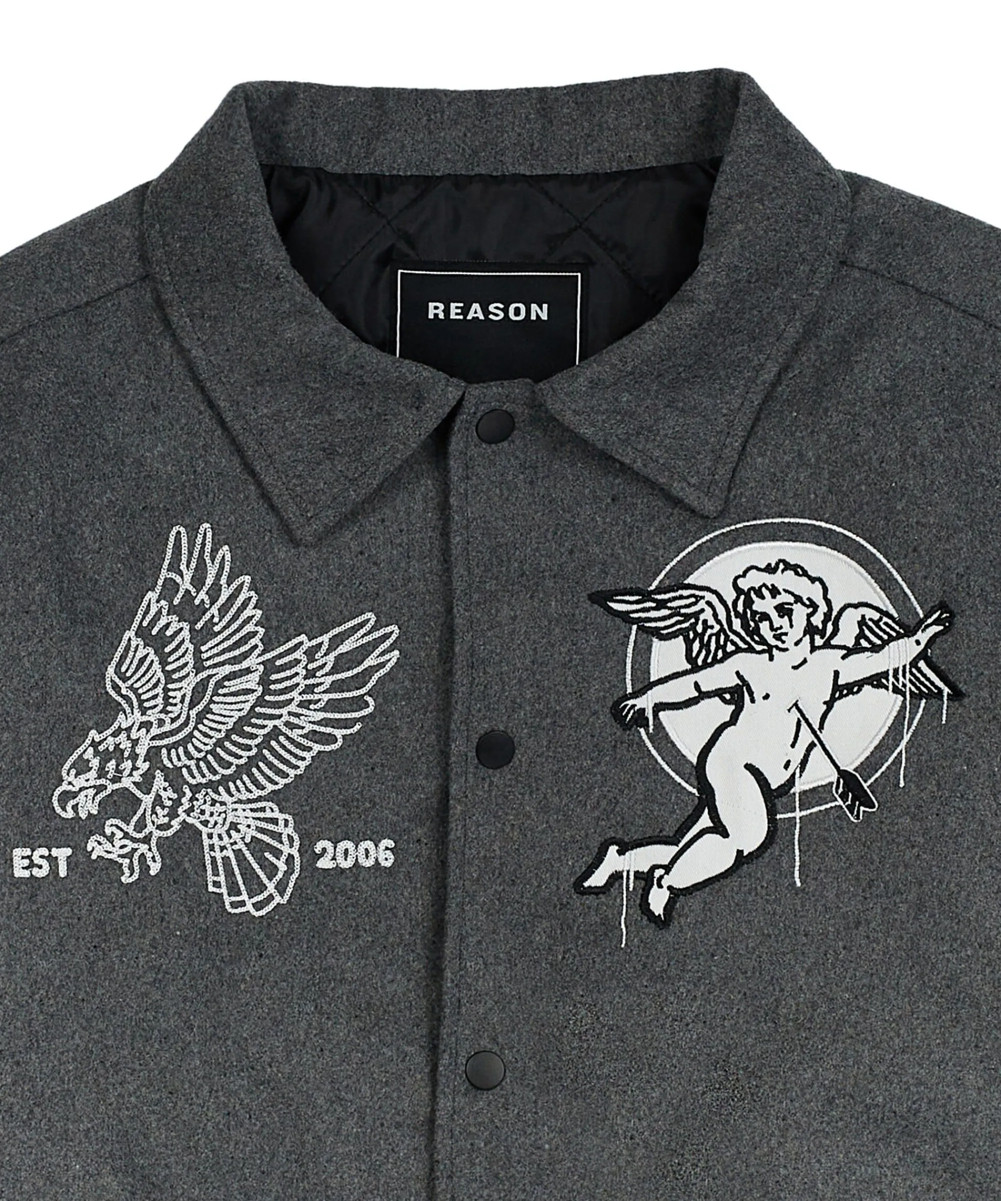 cherub_varsity_jacket__grey_4.webp Outlet Cherub Varsity Jacket - Grey Varsity Jackets