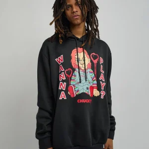 New Chucky Blocks Graphic Print Hoodie Hoodies | Hoodies