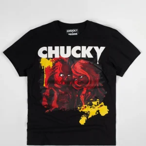 Flash Sale Chucky Child Play Short Sleeve Tee - Black Graphic Tees