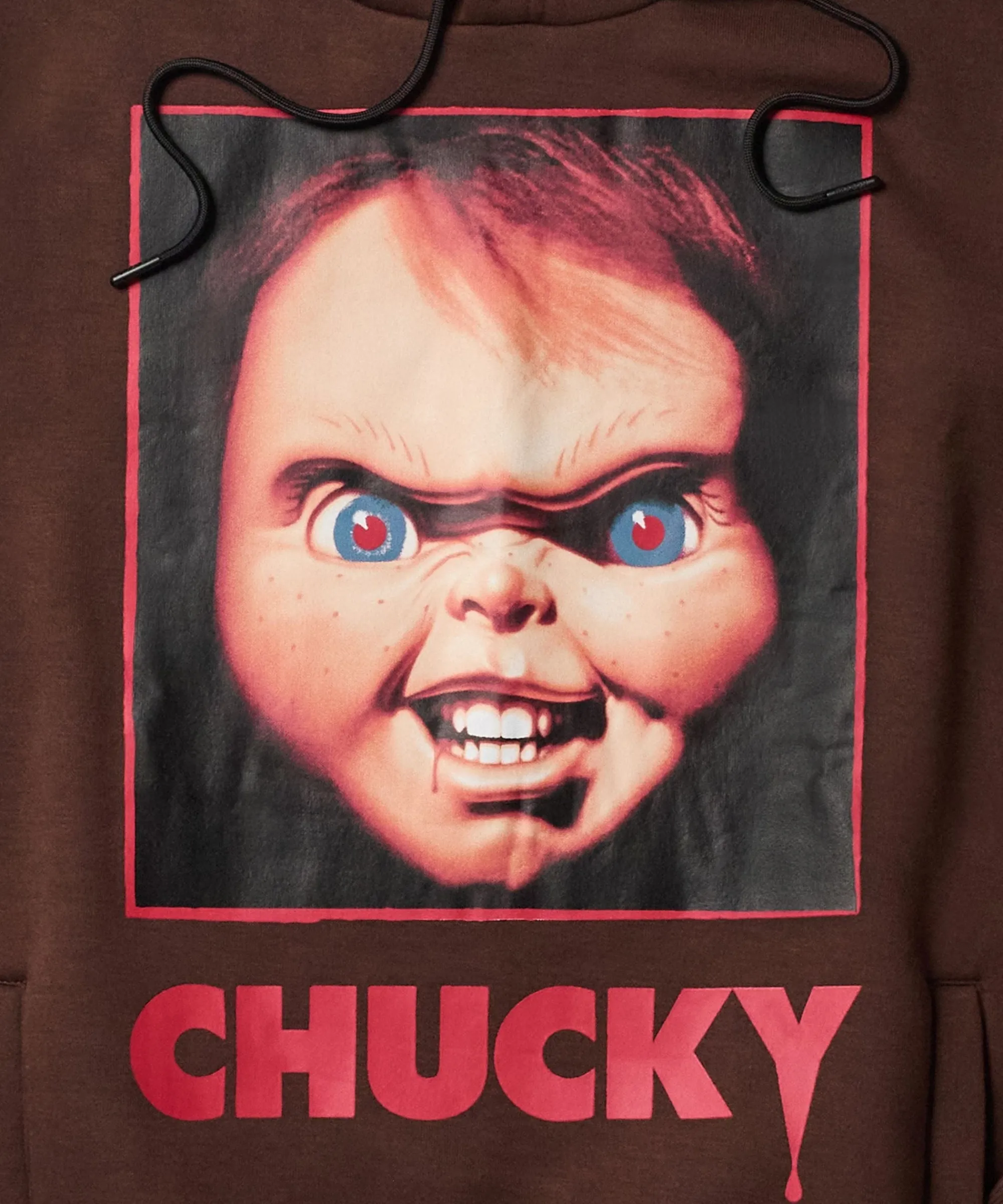 chucky_graphic_print_hoodie__brown_1.webp Clearance Chucky Graphic Print Hoodie - Brown Hoodies | Hoodies