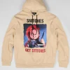 Cheap Chucky Snitches Get Stitches Hoodie - Khaki Hoodies | Hoodies