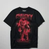 Cheap Chucky Solo Short Sleeve Tee - Black Graphic Tees
