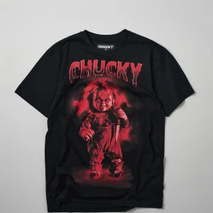 Cheap Chucky Solo Short Sleeve Tee - Black Graphic Tees