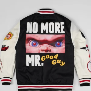Fashion Chucky Wool Varsity Jacket - Black Varsity Jackets