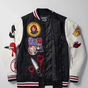 Fashion Chucky Wool Varsity Jacket - Black Varsity Jackets