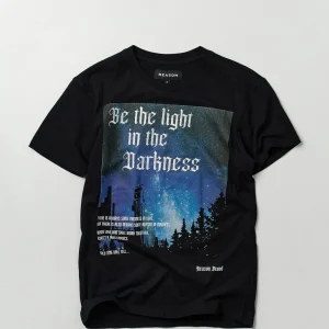 New Darkness Short Sleeve Graphic Print Tee - Black Graphic Tees