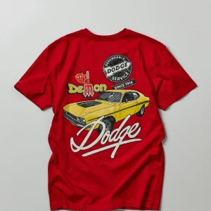 Clearance Dodge Demon 1947 Pocket Short Sleeve Tee - Red Graphic Tees