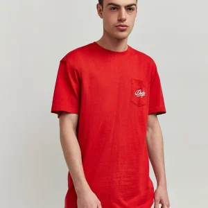 Clearance Dodge Demon 1947 Pocket Short Sleeve Tee - Red Graphic Tees