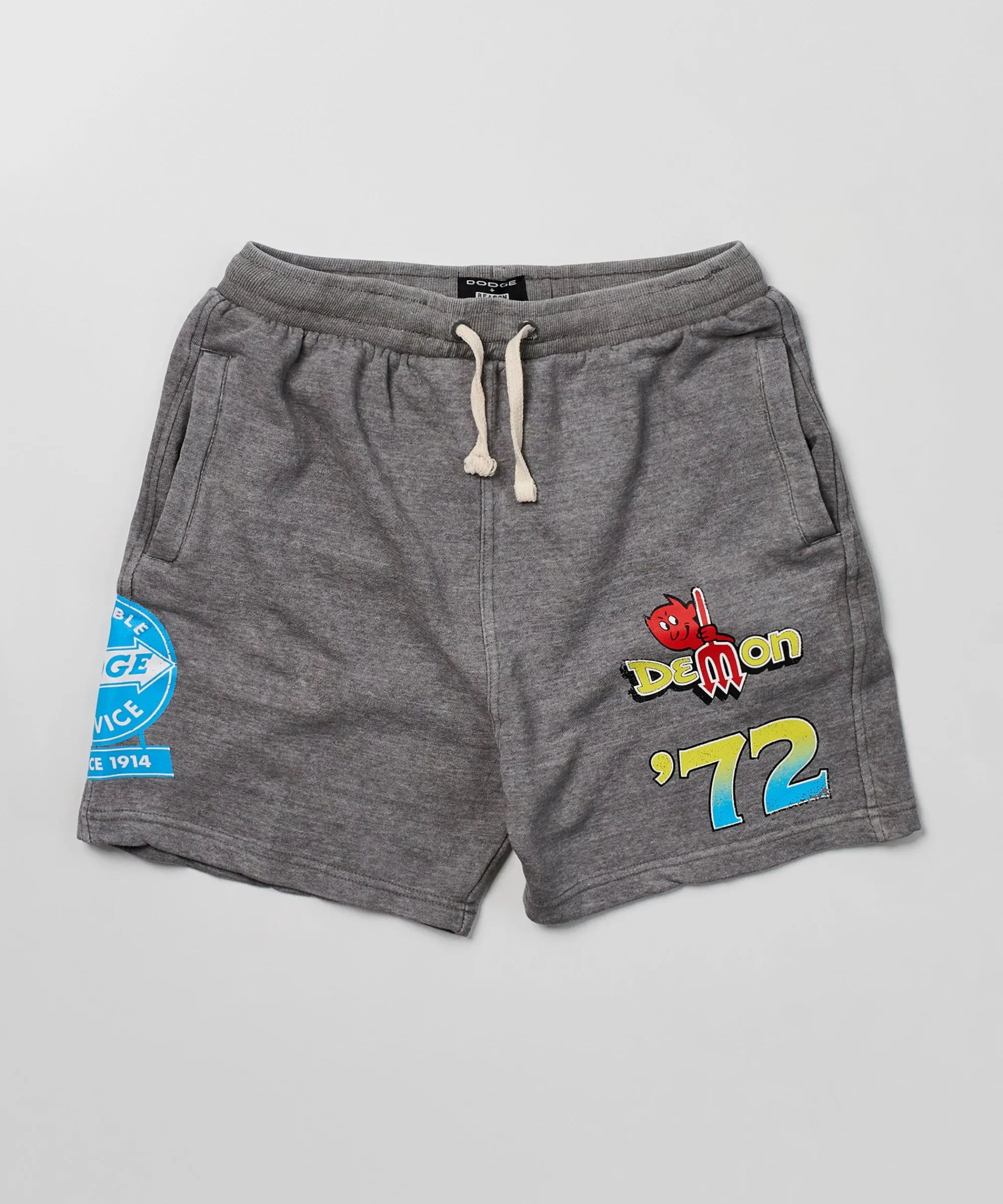dodge_demon__shorts__grey_1.webp Cheap Dodge Demon '72 Shorts - Grey Shop All Bottoms | Shorts