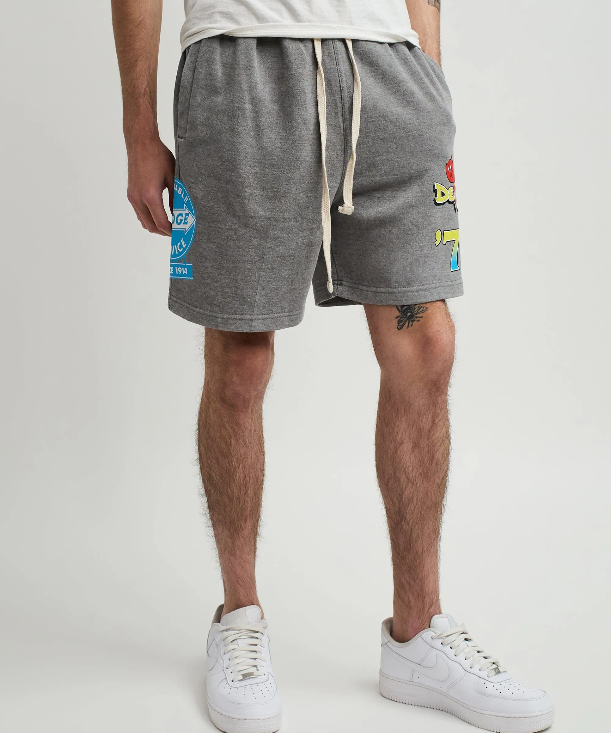 dodge_demon__shorts__grey_3.webp Cheap Dodge Demon '72 Shorts - Grey Shop All Bottoms | Shorts