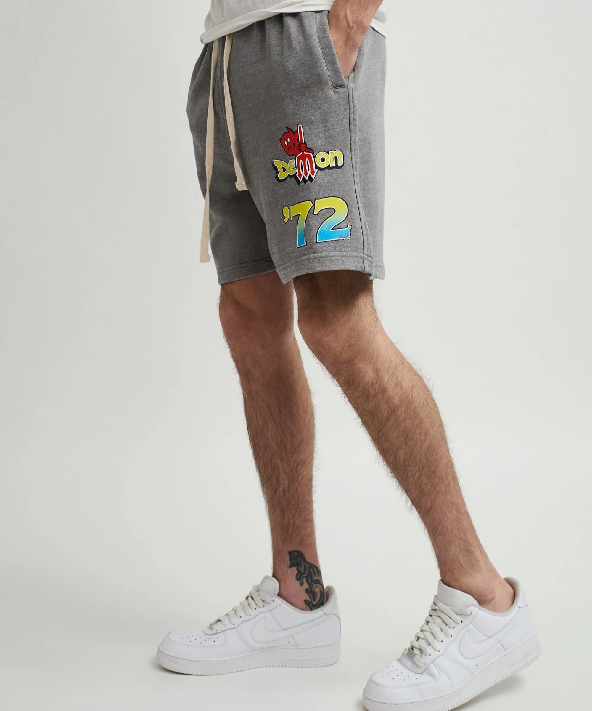 dodge_demon__shorts__grey_4.webp Cheap Dodge Demon '72 Shorts - Grey Shop All Bottoms | Shorts