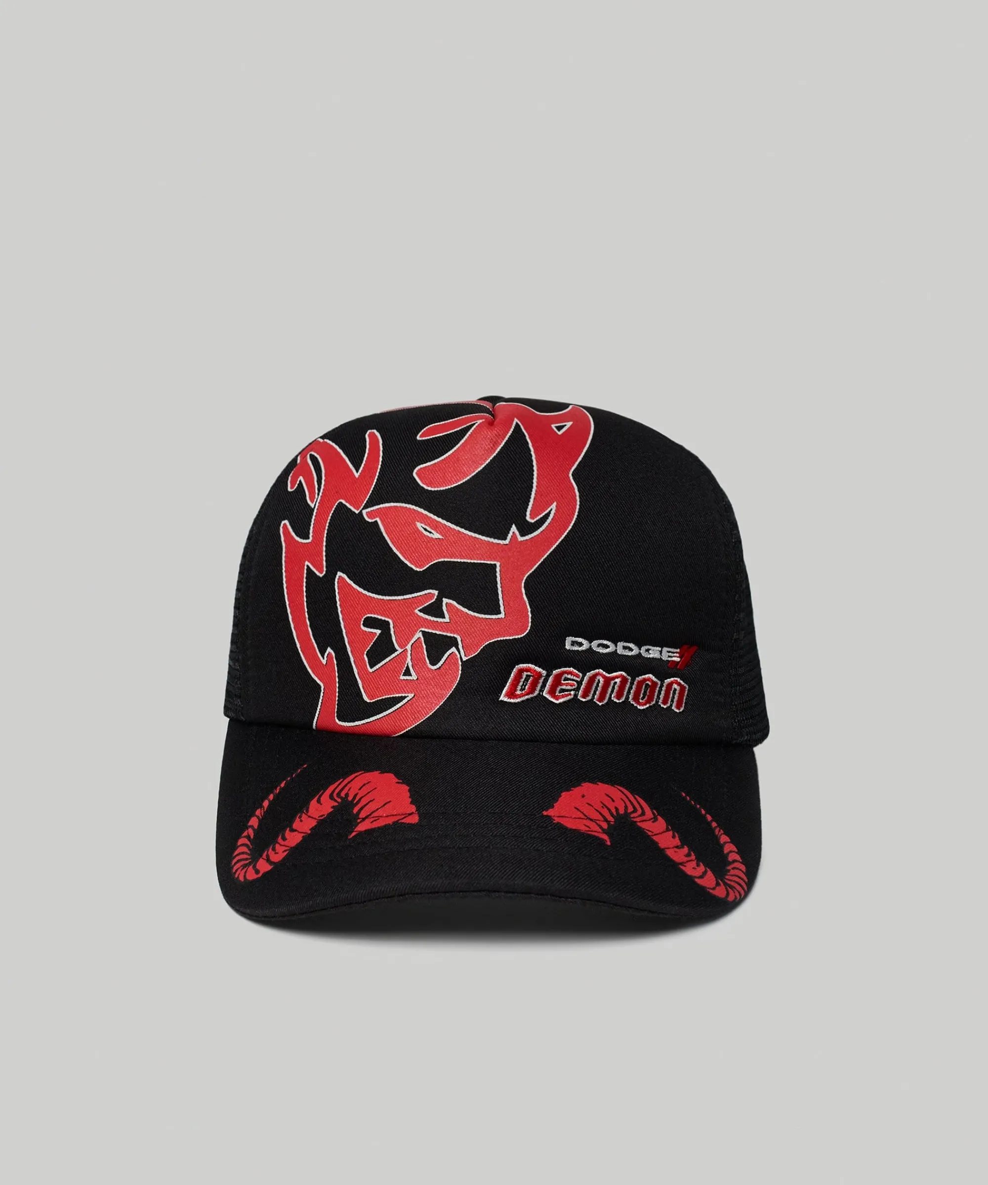dodge_demon_embroidery_trucker_hat__black_0.webp Online Dodge Demon Embroidery Trucker Hat - Black Hats