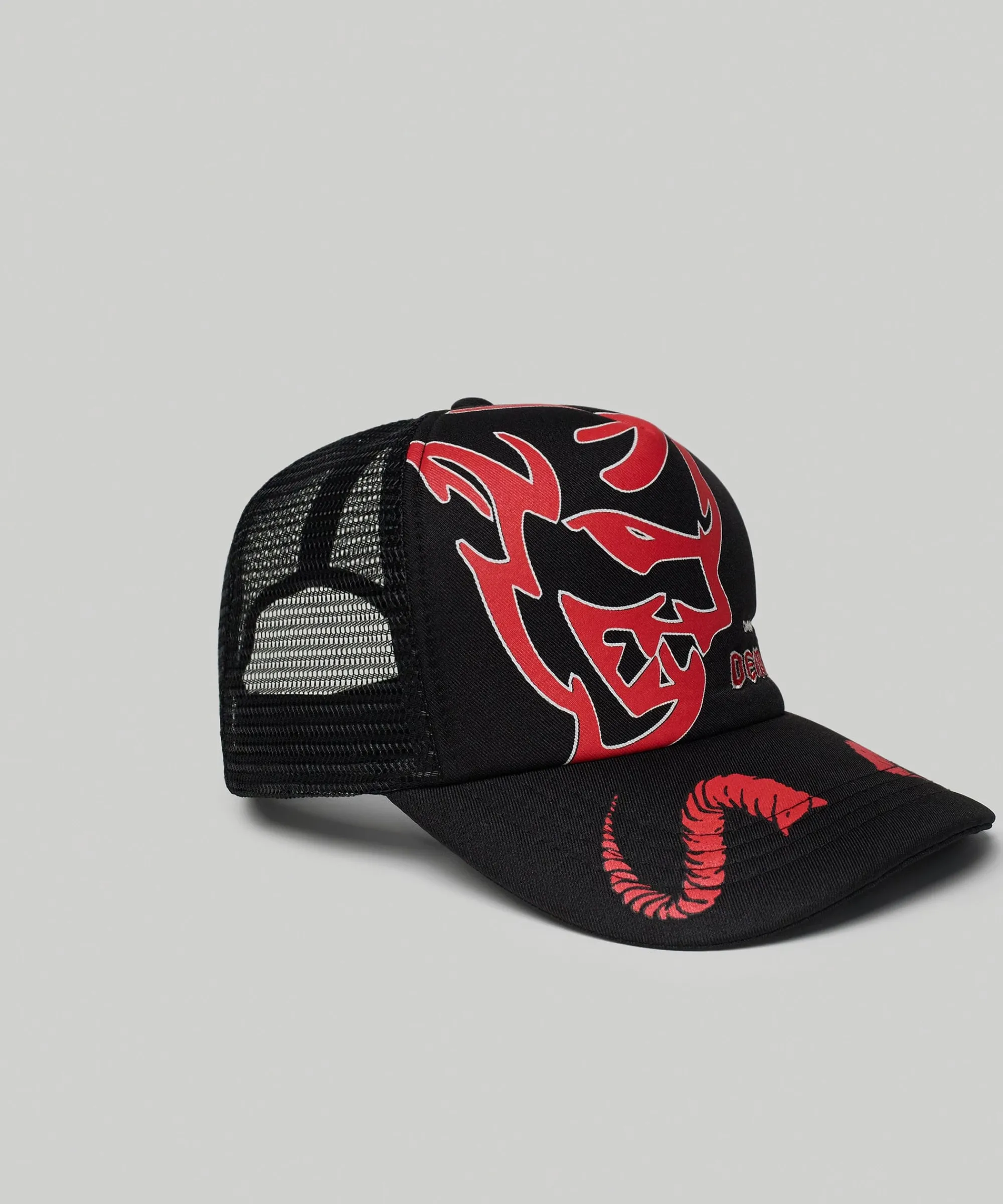 dodge_demon_embroidery_trucker_hat__black_1.webp Online Dodge Demon Embroidery Trucker Hat - Black Hats